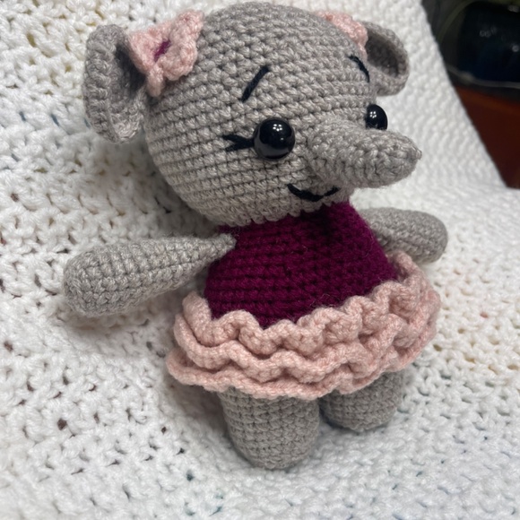 Handmade "Ellie" the Elephant Plushie - Picture 3 of 8